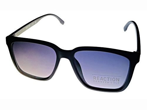 Kenneth Cole Reaction Men's Square Black / Gray Lenses Sunglasses