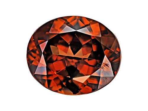 Orange Zircon 13x11mm Oval 8.12ct