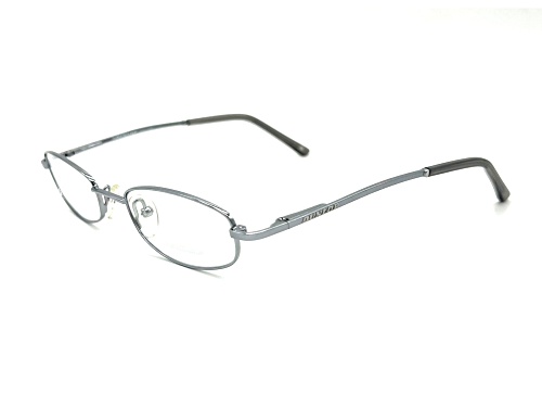 Dunlop DU409 Gray Oval Frame / Clear Demo Lenses Eyeglasses