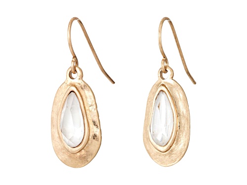 the sak Mother of Pearl and Gold Tone Drop Earrings