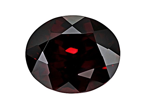Red Zircon 12x10mm Oval 7.20ct