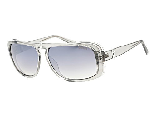 Guess Grey Frame / Smoke Mirror Lenses Sunglasses