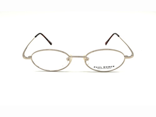 Paul Weber Gold Tone Oval Frame / Clear Demo Lenses Eyeglasses