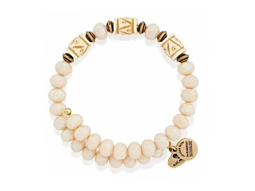 Alex and Ani Deep Sea Wrap Shore Rafaelian Gold Bracelet - Size 7