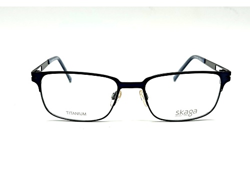 Skaga Matte Black Rectangle Frame / Clear Demo Lenses Eyeglasses