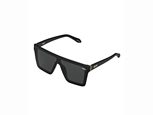 QUAY Hindsight Shield Black Frame / Smoke Lenses Sunglasses