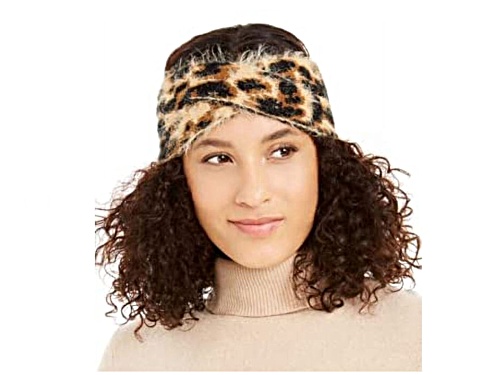DKNY Leopard Print Headband