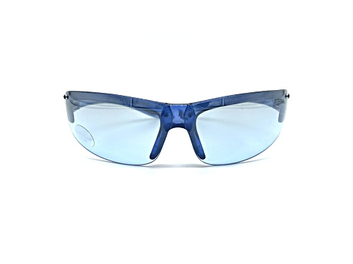 Dunlop Sport DUS95 Translucent Wrap Around Frame / Blue CAT 1 Rimless Lenses Sunglasses
