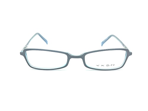 XKSO Navy Blue Cat Eye Frames / Clear Demo Lenses Eyeglasses
