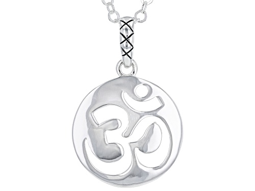 Artisan Collection of India™ Sterling Silver "Symbol of Om" Pendant With Chain