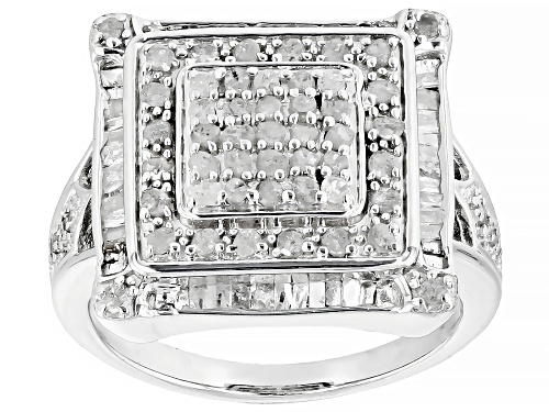 Photo of 1.00ctw White Diamond Sterling Silver Ring - Size 7