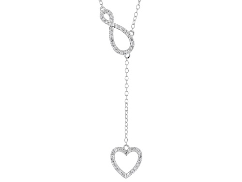 Photo of 0.25ctw White Diamond Sterling Silver Heart Necklace
