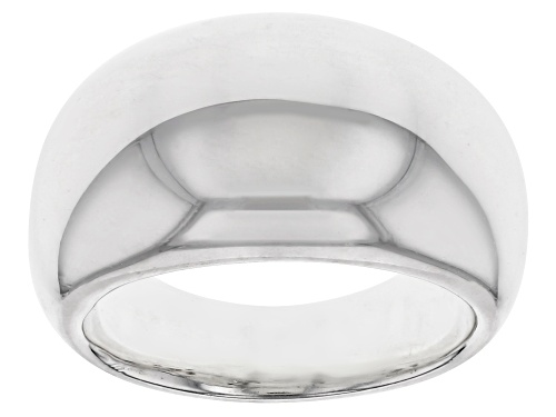 Sterling Silver Polished Graduated Dome Ring - Size 7