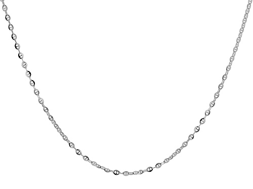 Sterling Silver 2.5mm Mariner 22 Inch Chain - Size 22