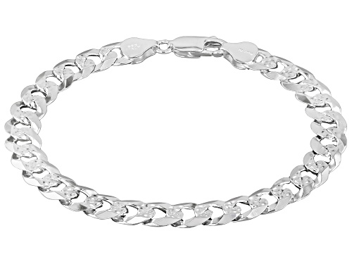 Sterling Silver Curb Link Bracelet - Size 7.5