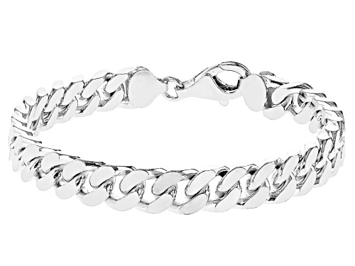 Sterling Silver Curb Link Bracelet - Size 8