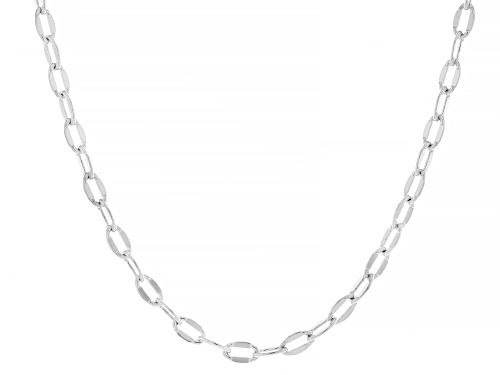 Sterling Silver 4.5mm Mirror Link Necklace - Size 18