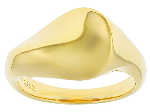 18k Yellow Gold Over Sterling Silver Ring - Size 9