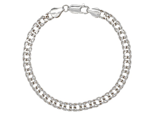 Sterling Silver 5MM Twisted Curb Link Bracelet - Size 7.5