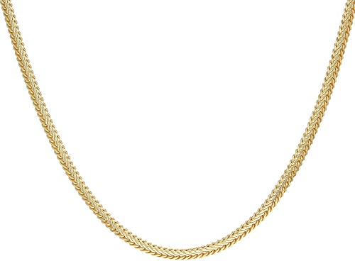 Photo of 18k Yellow Gold Over Sterling Silver Foxtail Link 18 Inch Chain - Size 18