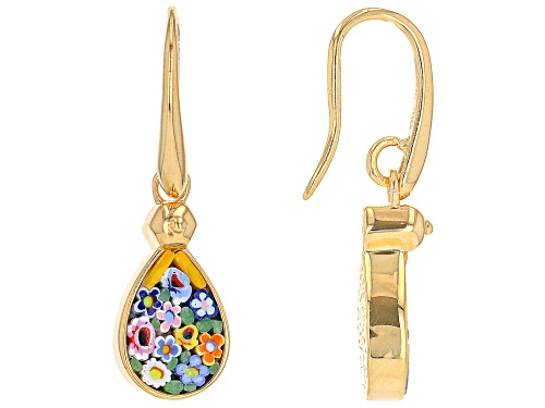 Photo of 18k Yellow Gold Over Sterling Silver Mosaico Earrings