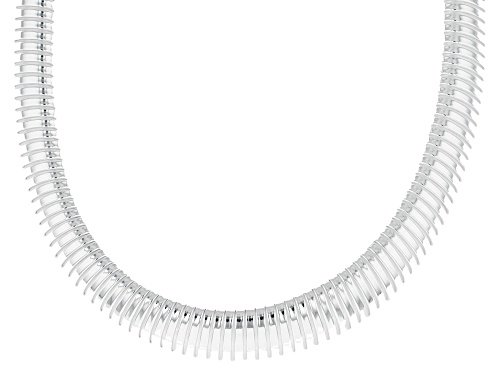 Sterling Silver Bella Luce® Graduated Tubogas 18 Inch Necklace - Size 18