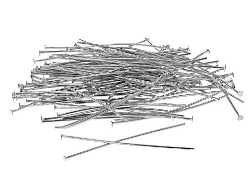 Ball Headpins in Silver Tone appx 1.5" and appx 100 Pieces Total