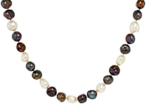 8-10mm Multi-Color Cultured Freshwater Pearl Endless Strand Necklace - Size 64