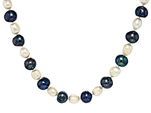 8.5-10mm Multi-Color Cultured Freshwater Pearl Endless Strand Necklace - Size 64