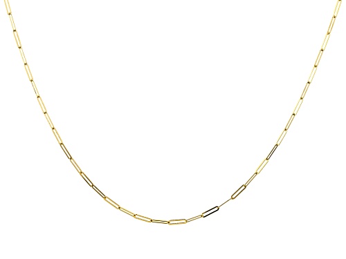10K Yellow Gold 1.7MM Paperclip 16 Inch Chain - Size 16