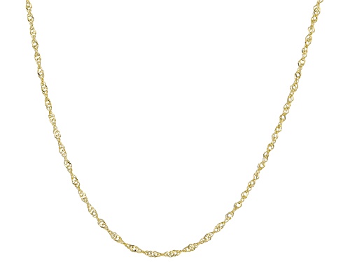 Splendido Oro™ 14K Yellow Gold Diamond-Cut Singapore Chain - Size 18