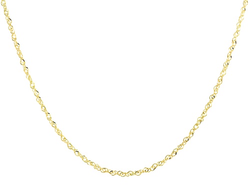 Splendido Oro™ 14K Yellow Gold Diamond-Cut Singapore Chain - Size 24