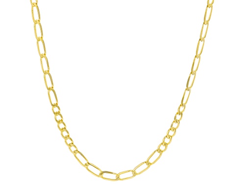 Photo of 10K Yellow Gold 2.3MM Diamond-Cut Curb Chain - Size 18