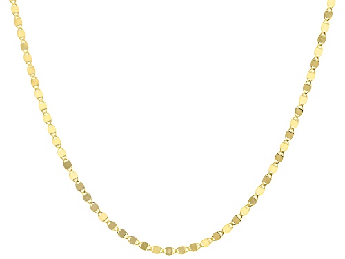 10K Yellow Gold 2MM Mirror 18 Inch Chain - Size 18