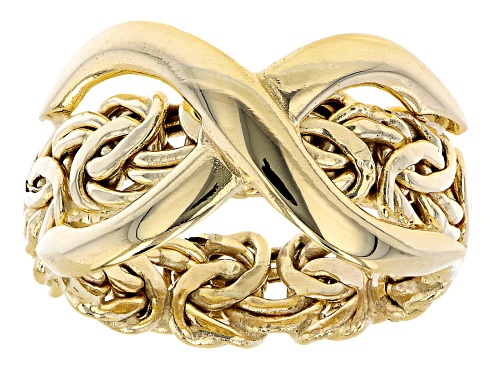 Photo of 10K Yellow Gold Byzantine Infinity Ring - Size 8