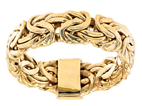 Photo of 10K Yellow Gold High Polished Byzantine Band Ring - Size 8