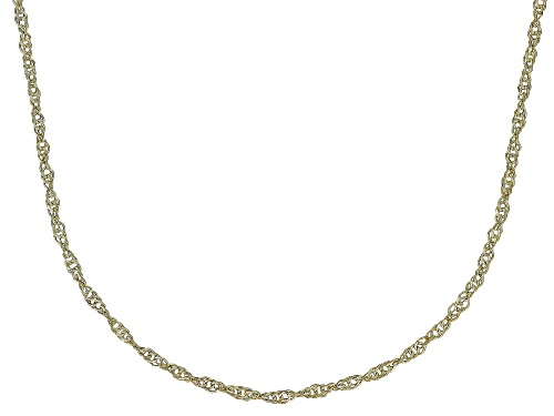 10K Yellow Gold Diamond-Cut 1.7mm Double Torchon Link 20 Inch Chain Necklace - Size 20