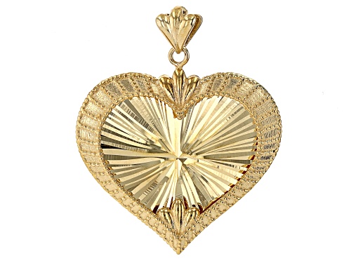 10k Yellow Gold Heart Pendant