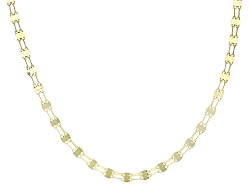 10k Yellow Gold 3.5mm Double Mirror Link 20 Inch Chain - Size 20