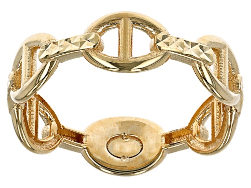 10k Yellow Gold Mariner Link Ring - Size 7