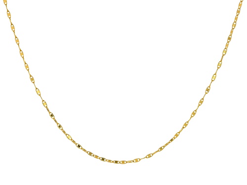 10k Yellow Gold 1.8mm Twisted Diamond-Cut Valentino 20 Inch Chain - Size 20