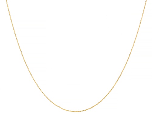 18k Yellow Gold 0.7mm Criss-Cross 20 Inch Chain - Size 20