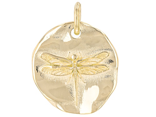 10k Yellow Gold Dragonfly Pendant