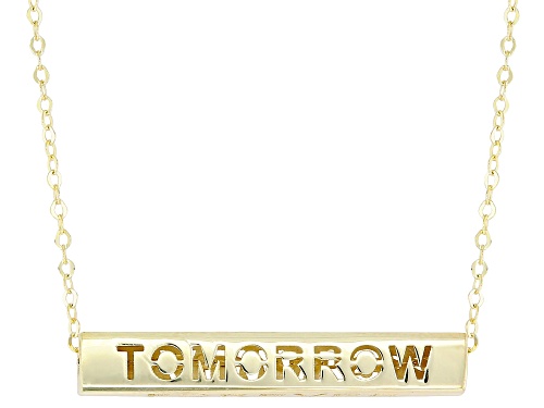10k Yellow Gold Longevity 18 Inch Necklace - Size 18