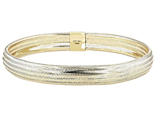 Splendido Italian Jewelry™ 10k Yellow Gold 8mm Mesh Stretch Bracelet