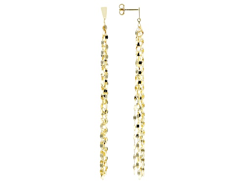 Splendido Italian Jewelry™ 10k Yellow Gold Lucciola Tassel Dangle Earrings