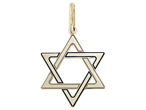 10k Yellow Gold Star of David Pendant