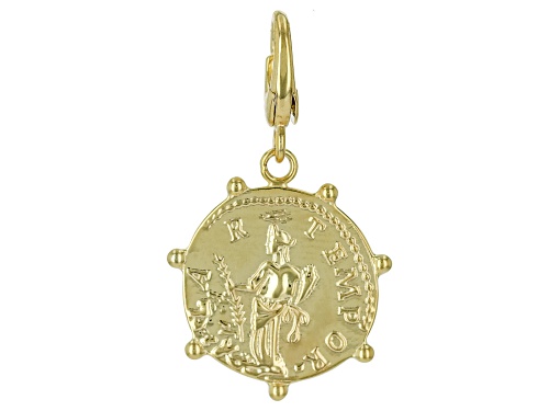 10k Yellow Gold Coin Enhancer Charm