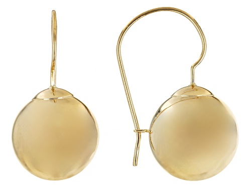 14k Yellow Gold Polished Ball Earrings