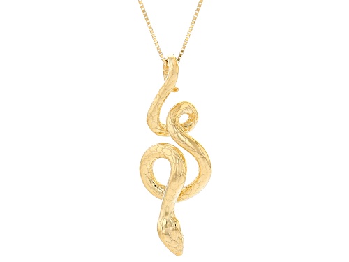 Splendido Italian Jewelry™ 10k Yellow Gold Snake Necklace - Size 20